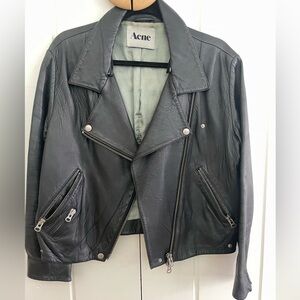 Acne studios black Rita leather jacket